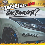 CAR BUMPER STICKER NOT DANGEROUS STICKER!? 1PCS CAR BUMPER STICKER