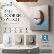 Brighton Lighting reTouch IP44 Doorbell Switch Matte White SWP061W IP44 Weatherproof Doorbell Switch