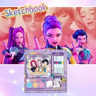 Kpop Fan Art Sketchbook, A5 Portable Drawing Book For Coloring & Doodling, Premium Paper For T0h0
