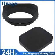 Haoge 55mm Square Metal Screw-in Lens Hood with Cap for Leica Summilux-R 50mm f/1.4 E55, Elmarit-R 2