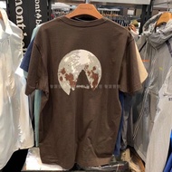 Montbell Miyama เสื้อยืดคอกลมแขนสั้นลําลองเนื้อผ้าฝ้าย 100 พิมพ์ลายดวงจันทร์