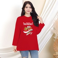 MERAH Bestseller Laos Oversize 17 August Premium Hut Ri Tshirt Happy Indonesian Tshit Unsex Buju My 
