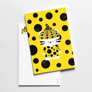 草間彌生南瓜畫風聯名虎 藝術明信片