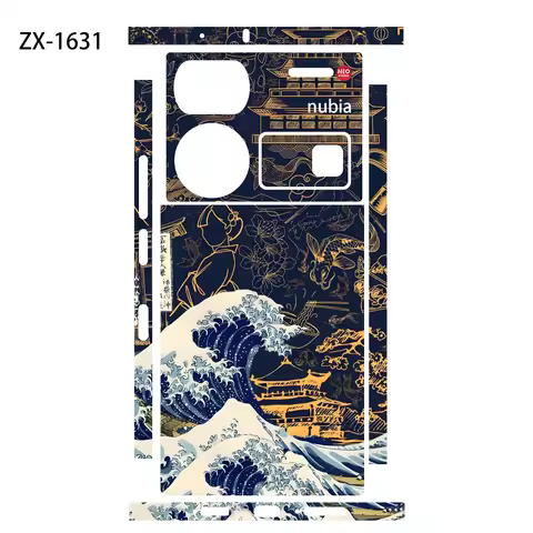 Colorful Sticker for Nubia Z70 Z60 80Ultra 5G Back Screen Protector Hing Side Skin Protective Film Z