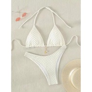 [Please Look Forward To It] 2025 European American Swimsuit Female Sexy Halter Beach Strap bikini Fo