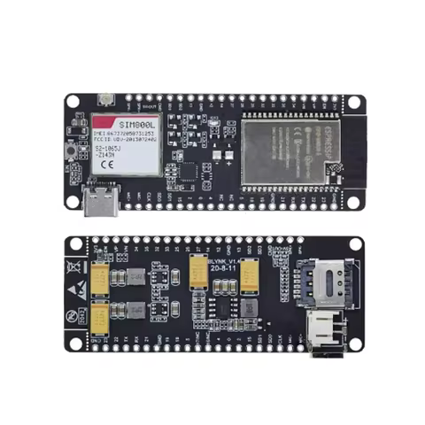 TTGO t-call V1.3 ESP32 wireless module, SIM antenna, SIM card, SIM800L module and GSM/GPRS arduino a
