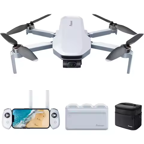 Potensic ATOM 4K GPS Drone, 3-Axis Gimbal, 6KM Transmission, 4K/30FPS QuickShots, Visual Tracking, U