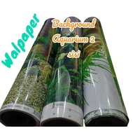 New!! 2-sided AQUARIUM BACKGROUND 100cm X 60cm And 100cm X 40cm MOTIF