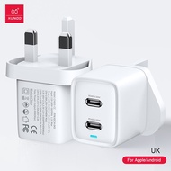 XUNDD XDCH-043 40W / 20W PD Quick Charger Fast Charging compatible for iPhone Android Adapter USB UK