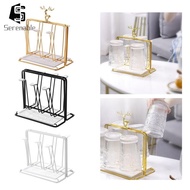 [Serenable] Mug Drying Rack Cup Rack Holder Drainer 6-cup Mug Hanger for Home Countertop Decor Organ