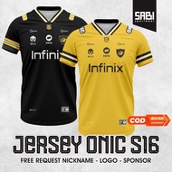 The latest ONIC FNATIC ONIC T-shirt Jersey MPL S15 2025 - 2026, free name request