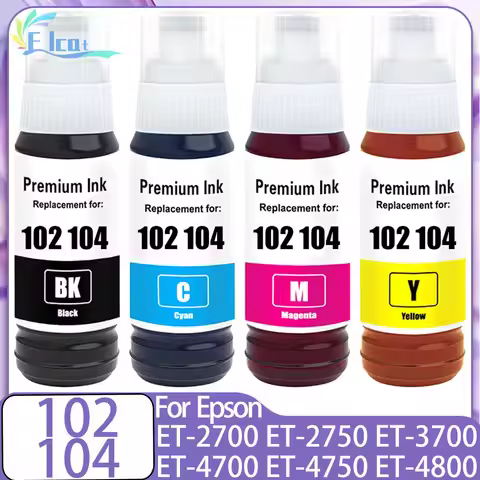 102 104 Ink For Epson T102 T104 Refill Dye ink For Epson ET-2700 ET-2750 ET-2751 ET-2756 2814 ET-281