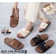 Women's Sandals with Mesh Straps, 3-inch Bread Sole 803-H11 - Lightweight, Soft, Anti-Slip for Going