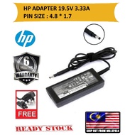 MARZCOMPUTER[Ready Stock] HP ADAPTER 19.5V 3.33A (4.8 * 1.7)  - charger - cable - laptop