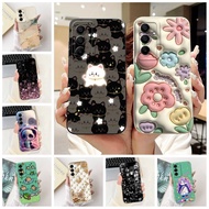 For Samsung A16 Case SM-A165F Aesthetic Cute Cat Fashion Funny Silicone Phone Case For Samsung Galax