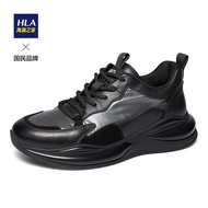 HLA/Hailan House 2022 New Low-Top Sports Running Casual Shoes Men's Stitching Fashion Casual Trendy 
