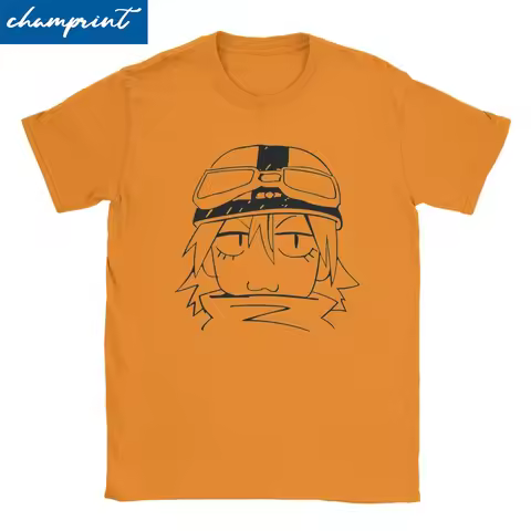 Men Women's Haruko Haruhara Naota Nandaba Anime T Shirts FLCL 100% Cotton Clothing Creative Short Sl