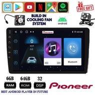 [6GB RAM + 64GB ROM] Pioneer Style Android Player 9"10 inch Quad Core Car Multimedia MP5 Player Wifi