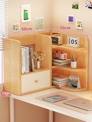 全城熱賣 - 桌面置物架 桌上轉角書架 學生書桌簡易書櫃 工位收納架 宿舍儲物架子