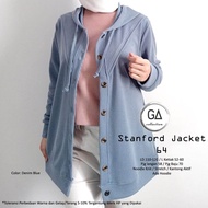 STANFORD JAKET #64/JAKET WANITA JUMBO/KNIT STRRET LD 120 CM FIT XXL