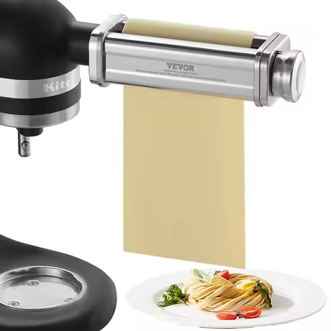 SucceBuy Pasta Attachment for KitchenAid Stand Mixer Stainless Steel Pasta Sheet Roller Attachment P