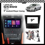 Lexus GS300 GS 300 2006-2012 9" Android Player Casing Installation Dash Kit Player Casing With Socke