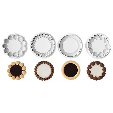 DIY Cheese Afternoon Tea Sandwich Cookie Mold Chocolate Sandwich Cookie Mold Valentine's Day Cookie