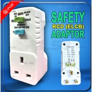 Adaptor Power Protection RCD ELCB Safety 10mA 30mA UK Plug Tester 230V Maximum Load 3120W