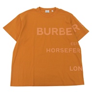 全新 ▲ BURBERRY 8040692 100% 純棉 Horseferry 印花短袖 T 卹 橘色 L 碼 正品 男款