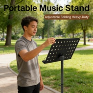 Portable Music Stand Adjust Folding Lyrics Stand Heavy Music Accessories Duty Music Sheet Stand