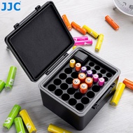 JJC Multi Slots Battery Case for 18650/ AA/ AAA Batteries Waterproof 18650 Case Storage Box Container Holder with AA AAA Tester