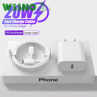 Wssno อุปกรณ์สายชาร์จแบตเตอรี่ชาร์จเร็ว,20W ชาร์จเร็วสำหรับ iPhone 13 Mini 12 11 Pro 14 Pro Max Plus X XR XS USB Type C