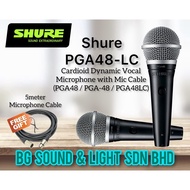 Shure PGA48-LC Cardioid Dynamic Vocal Microphone with Mic Cable (PGA48 / PGA-48 / PGA48LC)