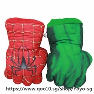 The Avengers Superhero Plush Hulk Gloves 25cm Soft Peluche Stuffed SpiderMan Figure Hulk Hands Anime