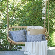 HY&amp; Rattan Cradle Chair Indoor Swing Sitting and Lying Dual-Use Internet Celebrity Balcony Hanging Rattan Chair Outdoor