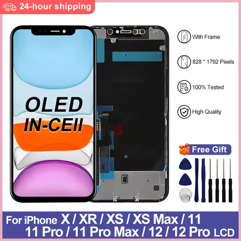 OLED For iPhone X LCD XR XS MAX Screen 11 PRO MAX Display 12 Pro Touch Digitizer Replacement For iPh