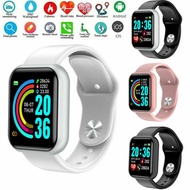 PROMO - Smart Watch Bluetooth Jam Tangan Pria Wanita Digital Waterproof Y68 - Putih - SEDIA Jam tang