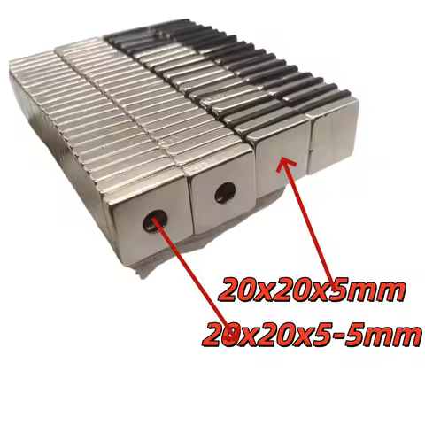 20x20x5mm 20x20x5-5mm Block Super Powerful Strong Magnetic Magnets For Home Refrigerators, Offices D