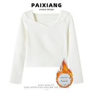 thermal wear woman heattech woman Musim luruh dan musim sejuk kolar Jerman baldu kemeja atas hangat