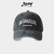 Mũ Lưỡi Trai Y2K Jean Wash Los Ageles Jussy Official Nón Mũ Nam Nữ Vải Jean Bạc Style Bụi Cá Tính Fo