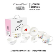 Corelle 14pc Snoopy Ceramic Dinnerware
