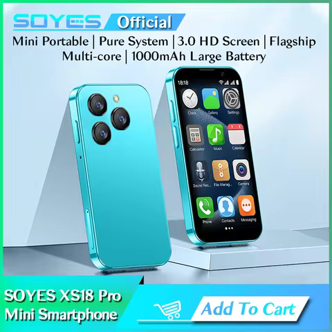 SOYES XS18 Pro 2GB RAM 16GB ROM Android9.0 Mini Smartphone With Facial Recognition Dual SIM Standby 