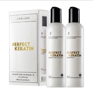 L'ANGEL  ANG​ 608 Perfect Keratin แอลแองเจิล ลัคซ์ชูรีย์ เพอร์เฟค เคราติน แชมพู+คอนดิชั่นเนอร์ 258ml*2