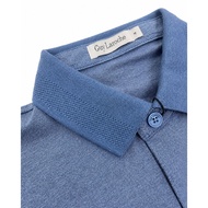 Guy Laroche เสื้อโปโลแขนสั้น คอปก ใส่สบาย ระบายอากาศได้ดี ทรง Extra FIT สีกรม รุ่น BKL6314W5NV
