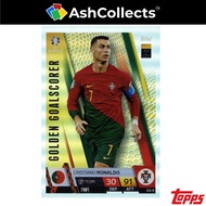 Topps Euro 2024 Match Attax Karte Golden Goalscorer GG9 Christiano Ronaldo GG 9 Portugal