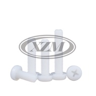 [XZM] White Phillips Nylon Round Head Screw Plastic Screw Plastic Insulation Screw M2M3M4M5