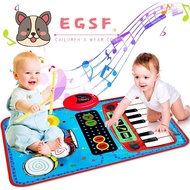 Piano Drum Mat Toddler Toys - 1 Year Old Boy Birthday Gift 6-12 Months Baby Tummy Time Age 2-4 Floor