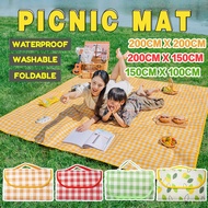 Waterproof 200x300cm Outdoor Picnic Oxford Foldable Camping Mat Easy Carry/Tikar Mat Berkelah Kalis 