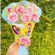 A4 flower card March 8 - October 20 Separated