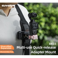 Sunnylife OSMO POCKET 3 Quick-release bezel adapter cold shoe pocket 3 two-way expansion interface